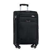 BEIBYE Leichter Stoffkoffer Kofferset Trolley Außentaschen Dehungsfuge mehr Stauraum mit...
