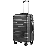 COOLIFE Hartschalen-Koffer Rollkoffer Reisekoffer Vergrößerbares Gepäck (Nur Großer Koffer...