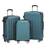 BEIBYE 2045 Zwillingsrollen 3tlg. Reisekoffer Koffer Kofferset Trolleys Hartschale in 14 Farben...