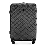 WITTCHEN Reisekoffer Rollkoffer Trolley Mittlerer Koffer Handgepäck Hartschale aus ABS mit 4 Spiner...