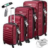 KESSER® 4tlg. Hartschalenkofferset Hartschalenkoffer Reisekoffer Set Reisekofferset Trolley Koffer...